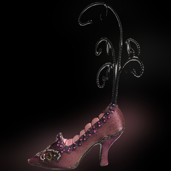 #J28 Fashion Jewelry High Heel Shoe Ring & Necklace Display Stand Organizer - Picture 3 of 14